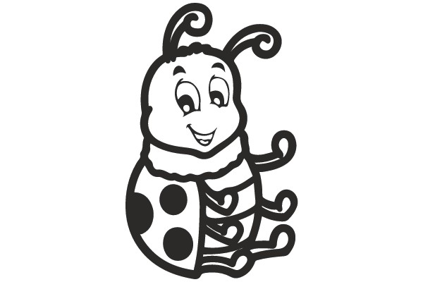 Whimsical Ladybug Illustration