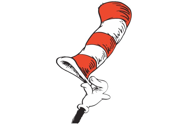 Whimsical Hat and Glove Illustration