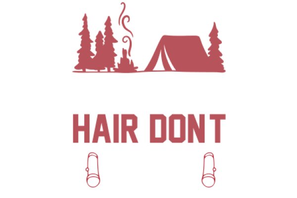 A Cozy Camping Scene with a Hair Donation Message
