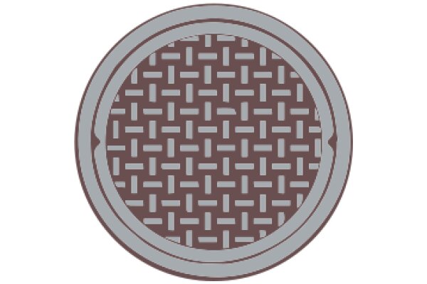 A Close-up of a Round Metal Object with a Patterned Design