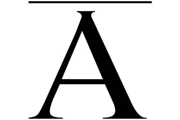 Bold Black Letter A