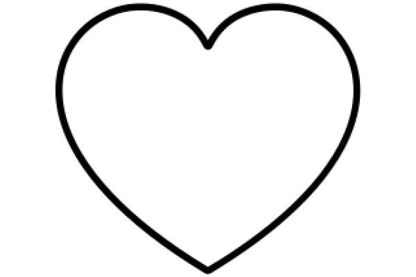 A Simple, Empty Canvas with a Heart Symbol