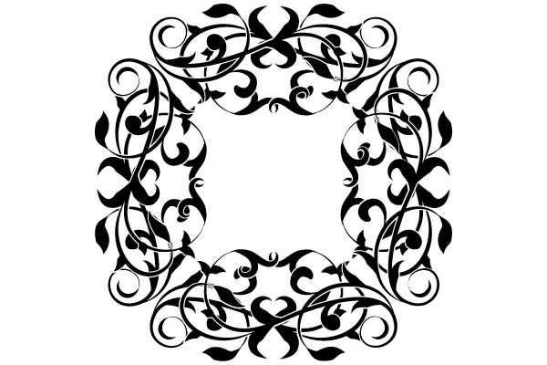 Classic Flourish Ornament: A Timeless SVG Design