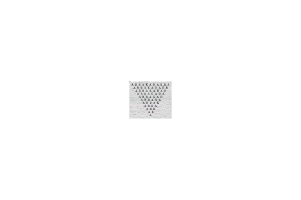 Magical Abracadabra Pattern: A Symmetrical Wordplay Design