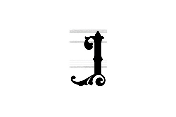 Classic Serif Alphabet Letter J