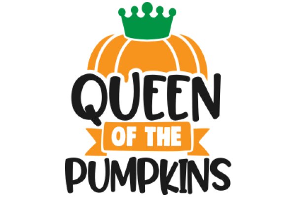 Queen of the Pumpkins: A Playful Logo for a Pumpkin-Themed Event or Business