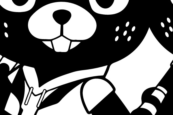 Adventurous Bear Mascot in Action