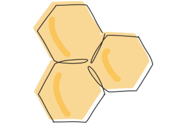 A Simple, Stylized Illustration of a Honeycomb