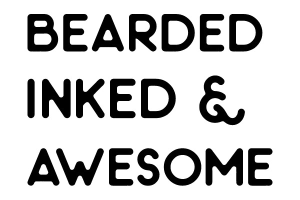 BEARDED INKED & AWESOME