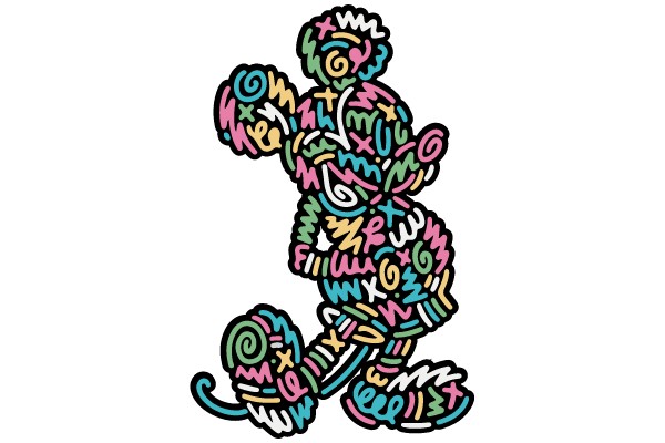 Symphony of Scribble: A Vibrant Alphabet Dance