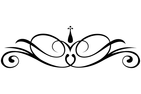 Ornate Black Flourish Design