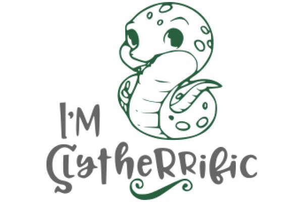 Cute Cartoon Character with a Snake-like Body and a Smile, Accompanied by the Text 'I'm Cypherific'.