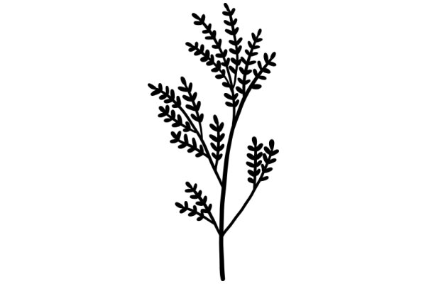 Simplistic Line Drawing of a Tree