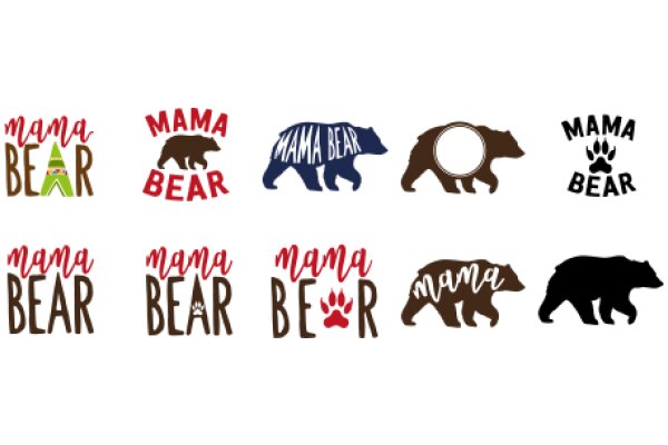 A Collection of Mama Bear Logos
