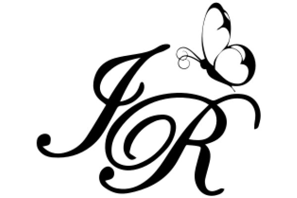 Monogram Design with Butterfly Accent