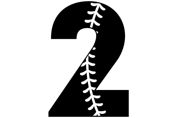 Baseball Stitched Number 2