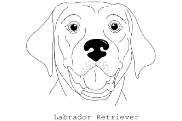 Labrador Retriever: A Line Drawing