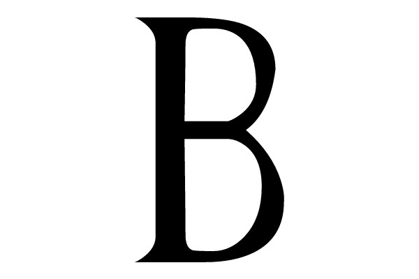 Bold Capital Letter B