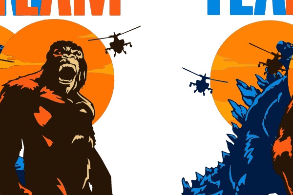 Team Kong vs. Team Godzilla
