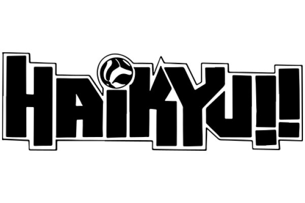 Stylized Logo of the Word 'HAIKU' with a Balloon Design Element