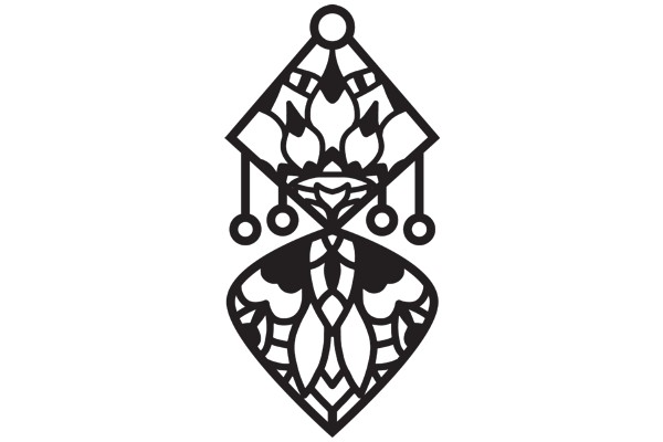 Stylized Artwork: A Design with Geometric Patterns and Abstract Shapes