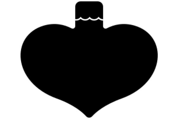 A Simple Icon of a Heart-Shaped Bottle