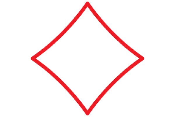Vivid Red Diamond Shape