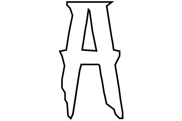 Bold Letter A Outline