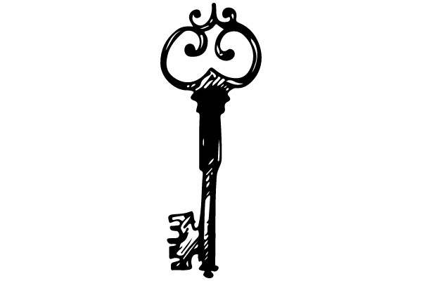 Antique Key Clip Art