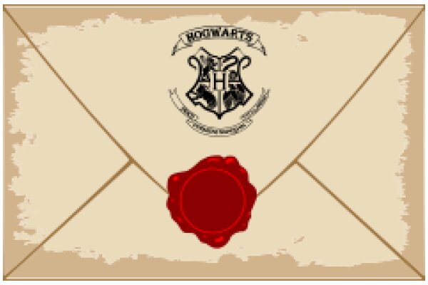 A Hogwarts Envelope with a Red Seal