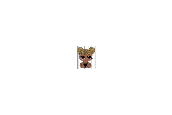 Chibi Character with Golden Hair and Large Eyes