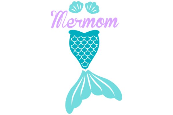 Stylish Mermaid Logo Design for a Brand Called 'Mermom'
