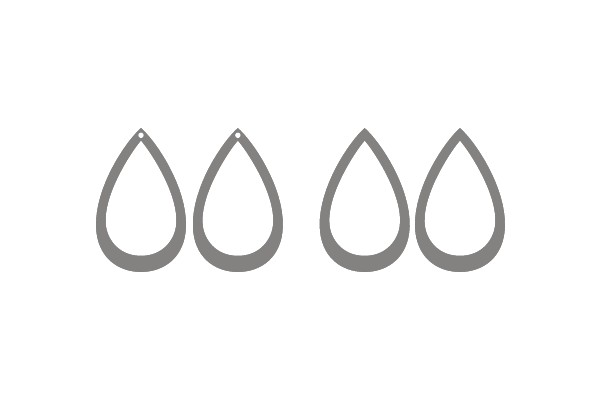 Four Drop-Shaped Icons