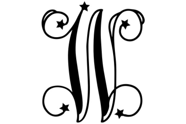 Stylized Monogram with Star Motif
