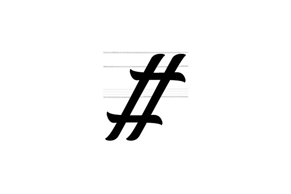 Sharp Hashtag Icon