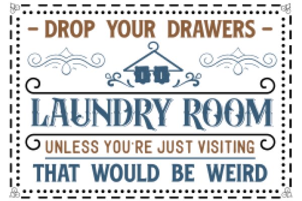 A Humorous Sign for a Laundry Room