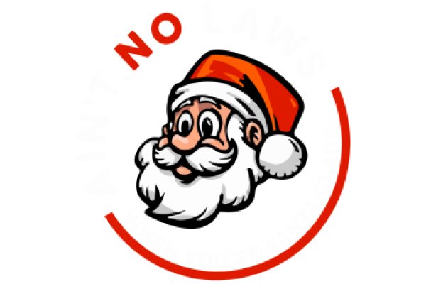 A Festive No: A Christmas-themed 'No' Sign