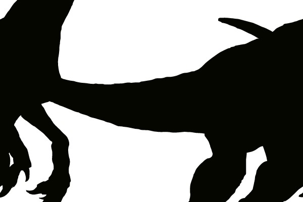 Silhouette of a T-Rex