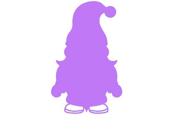 A Purple Ice Cream Cone with a Smiley Face