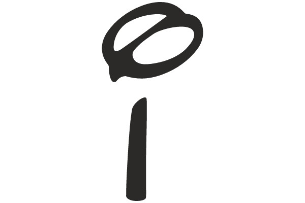 Speech Bubble with Stylized Punctuation Mark.