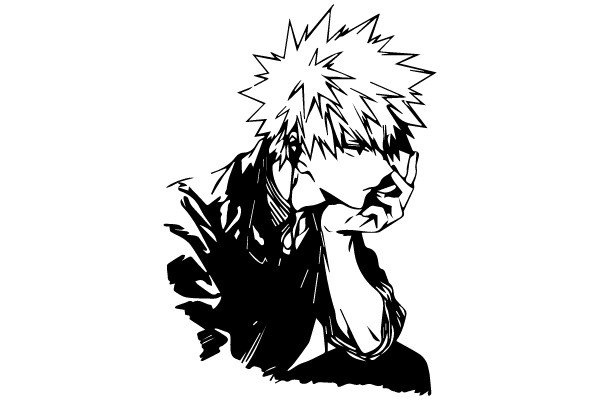 Annoyance Expressed: The Art of Spiky Hair Anger