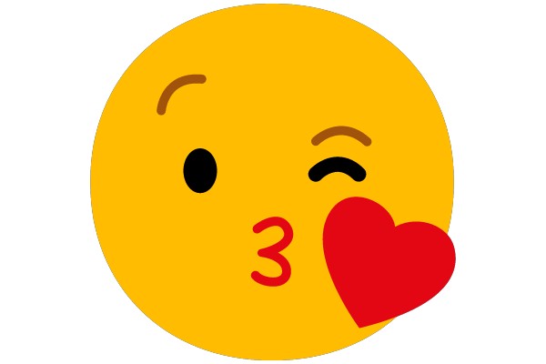 Love's Kiss: A Warm Emoticon Expression