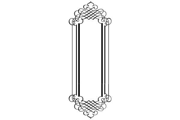 Ornate Vintage Frame with Flourish Design