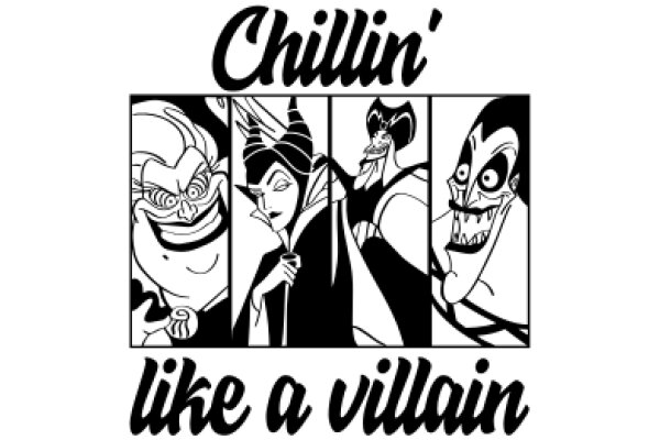 Chillin' with a Villainous Twist: A Comic Book Cover