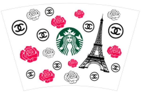 Chic Parisian-Inspired Eiffel Tower Design with Coffee Shop Logo