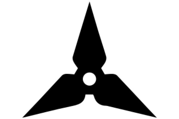 Stylized Black Logo with a Pointy Design