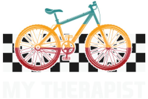 Vintage Bicycle Advertisement: A Classic Ride on Checkered Roads