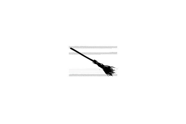 Silhouette of a Broomstick