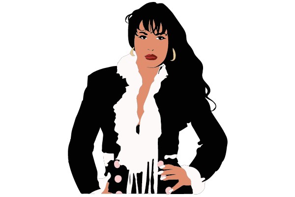Confident Elegance: A Fashionable Icon in Monochrome