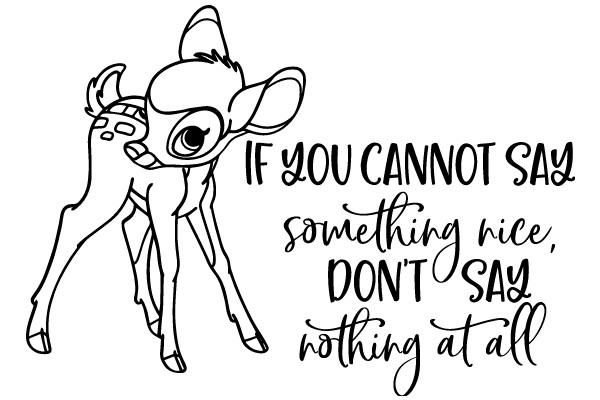 A Deer Quote: 'If You Cannot Say Something Nice, Don't Say Nothing at All'